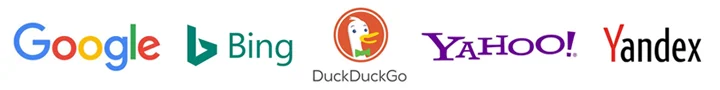 Motores De Busqueda Google Bing Yahoo Yandex Duckduckgo